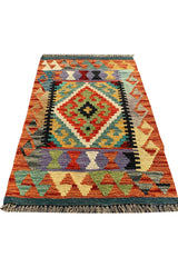 MODERN CHOBI KILIM 2.10 x 1.11 Ft