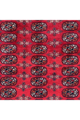 AUTHENTIC HAND KNOTTED PAKITANI BOKHARA JHALDAR WOOL AREA RUG 6.1 X 4.1 FT (518 GER)