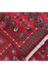 AUTHENTIC HAND KNOTTED PAKITANI BOKHARA JHALDAR WOOL AREA RUG 6.1 X 4.1 FT (518 GER)