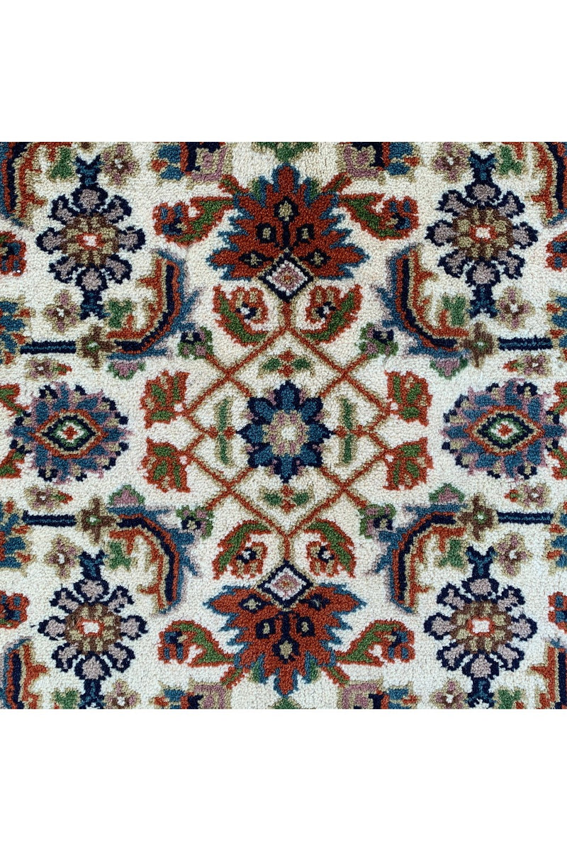 AUTHENTIC HAND KNOTTED INDO WOOL AREA RUG 6.7 X 4.4 FT (521 GER)