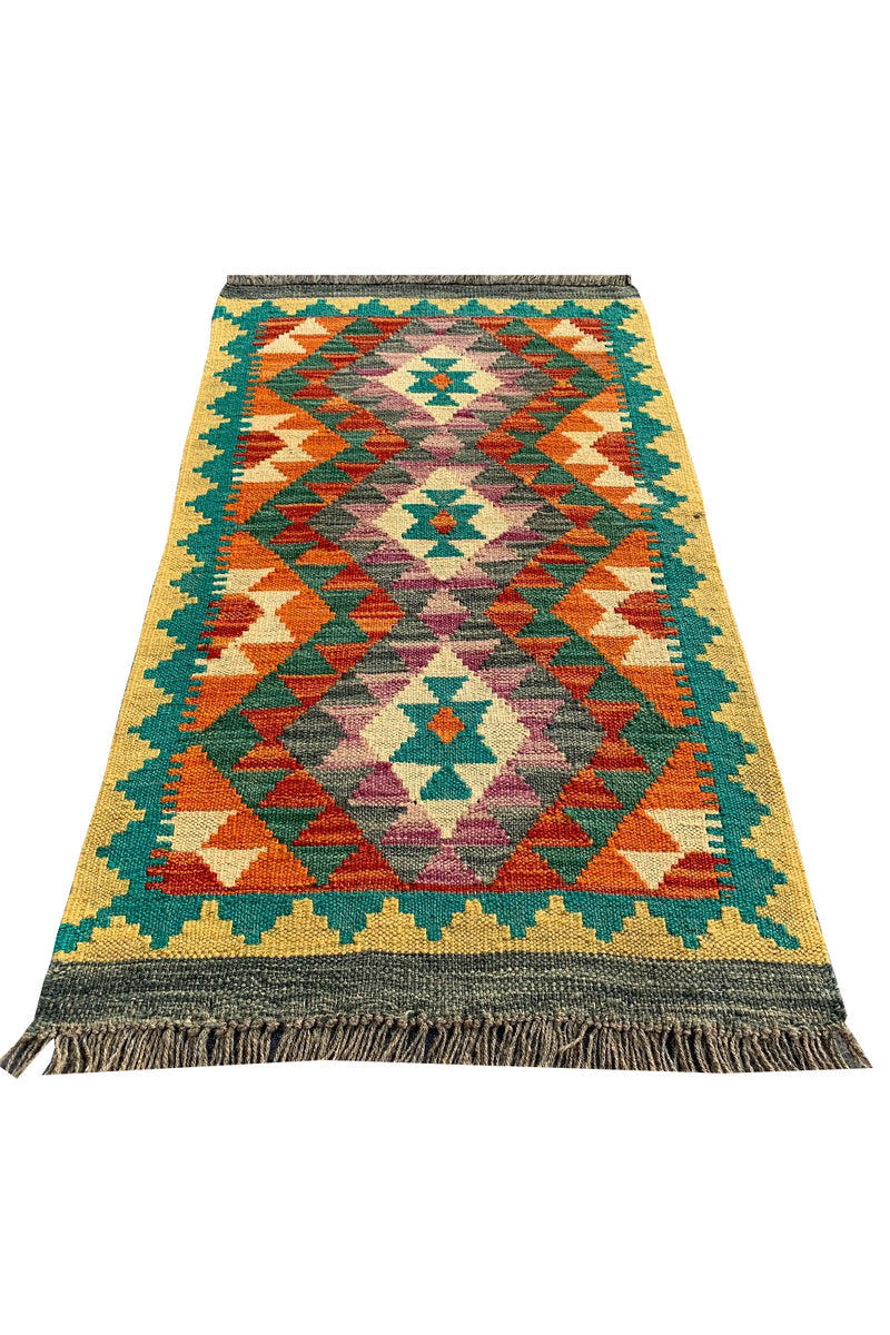 MODERN CHOBI KILIM 3.2 x 1.10 Ft