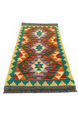 MODERN CHOBI KILIM 3.2 x 1.10 Ft