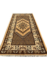 AUTHENTIC HAND KNOTTED MOROCCO WOOL AREA RUG 6.8 X 3.3 FT (655 GER)