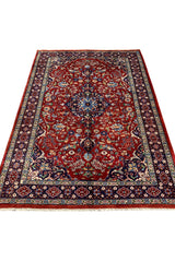 AUTHENTIC HAND KNOTTED VINTAGE QIRMOUN WOOL AREA RUG 6.0 X 4.3 FT (577 GER)